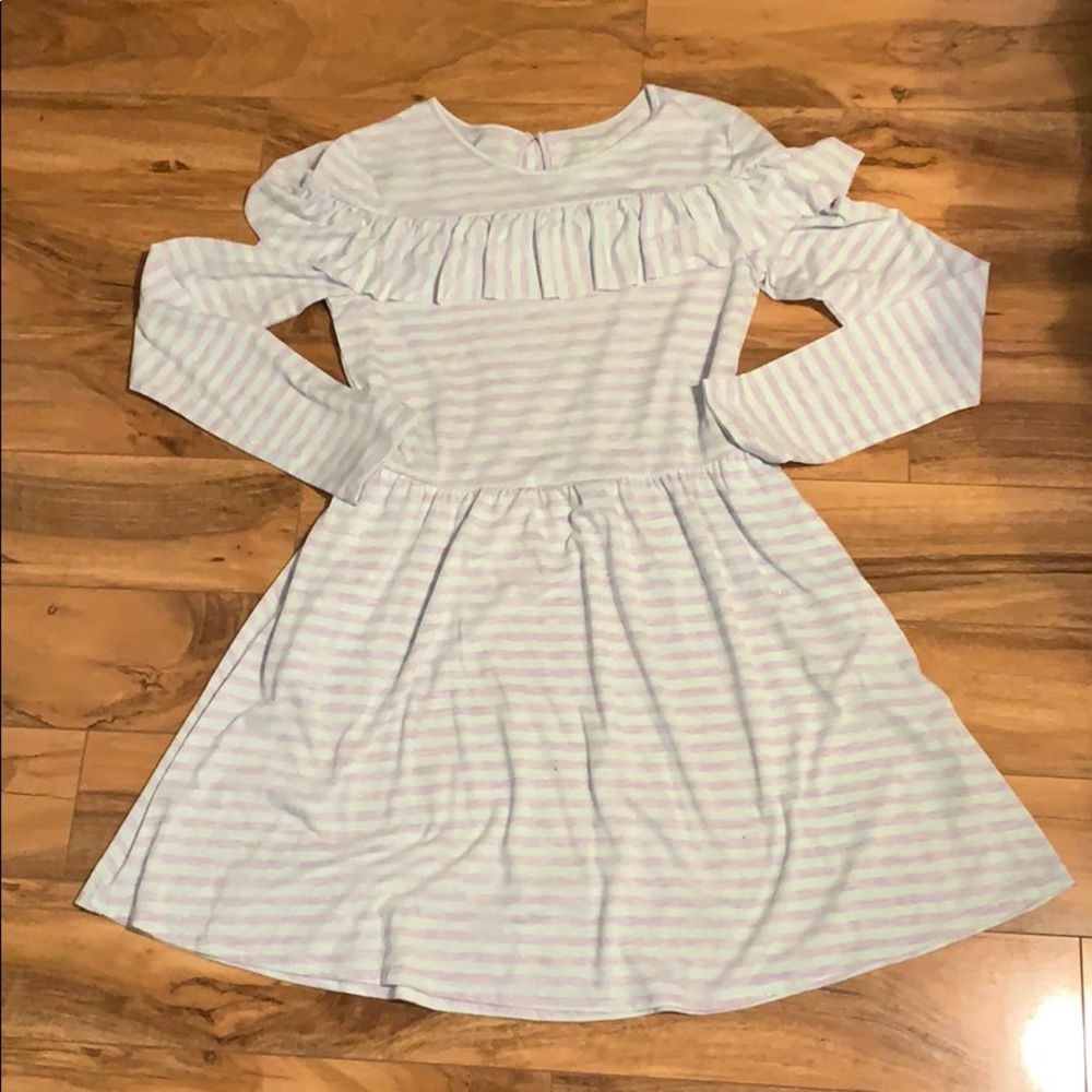 Blue and purple Cat & Jack long sleeve dress.